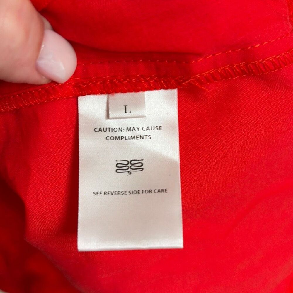 ✨SNEAKY LINK Lefka Midi Red Sz Large Dress✨ - Picture 15 of 16